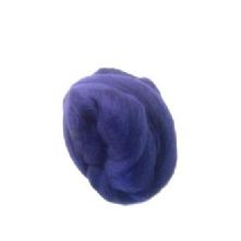 50g Pack of Cobalt Blue 23 Micron Merino Wool Tops